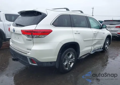 2019 Toyota Highlander Hybrid Limited Platinum z USA, uszkodzony, nr VIN 5TDDGRFHXKS061094